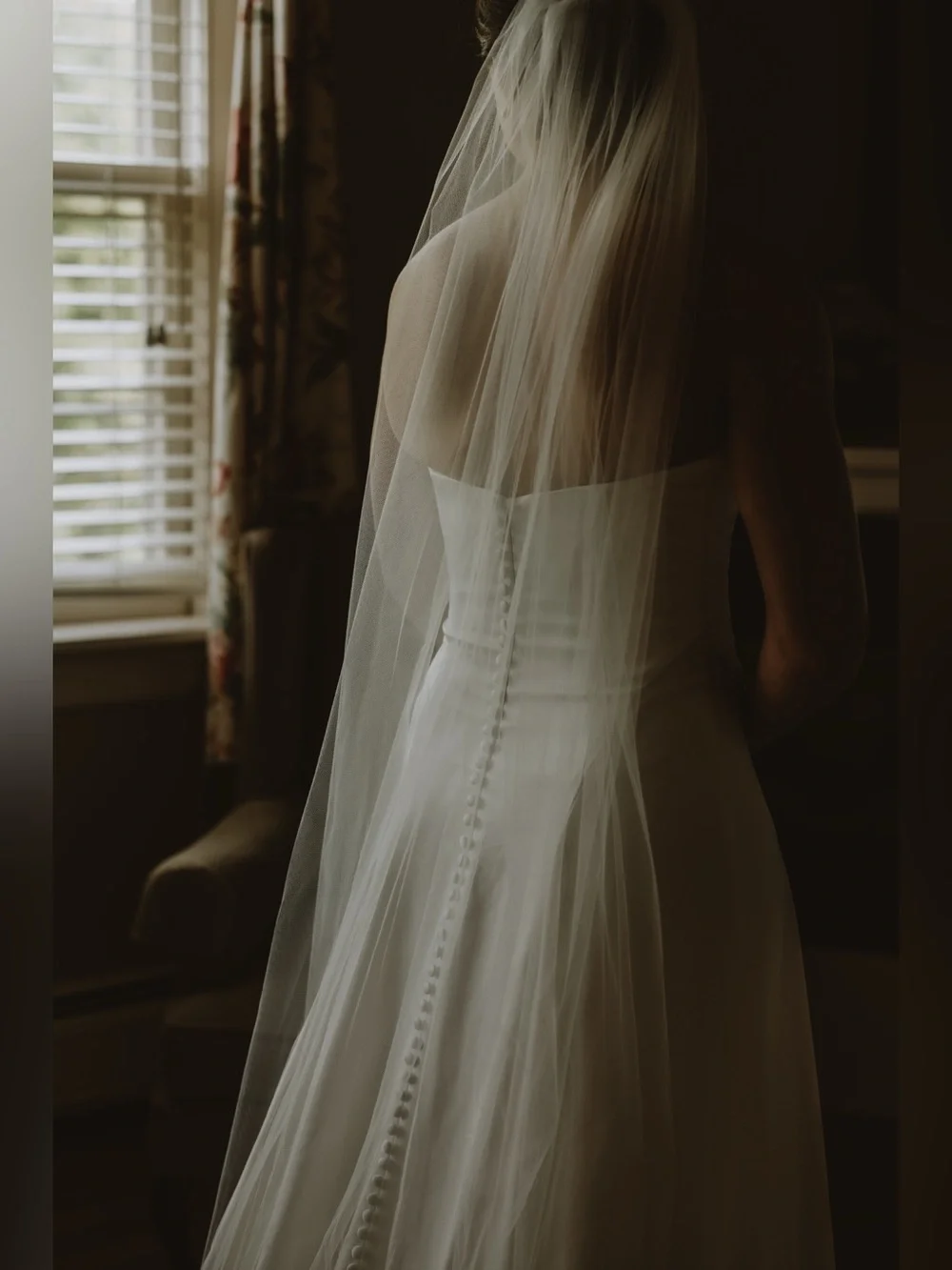 Sheer Floor Length Veil
